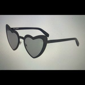 Saint Laurent Black Heart Sunglasses